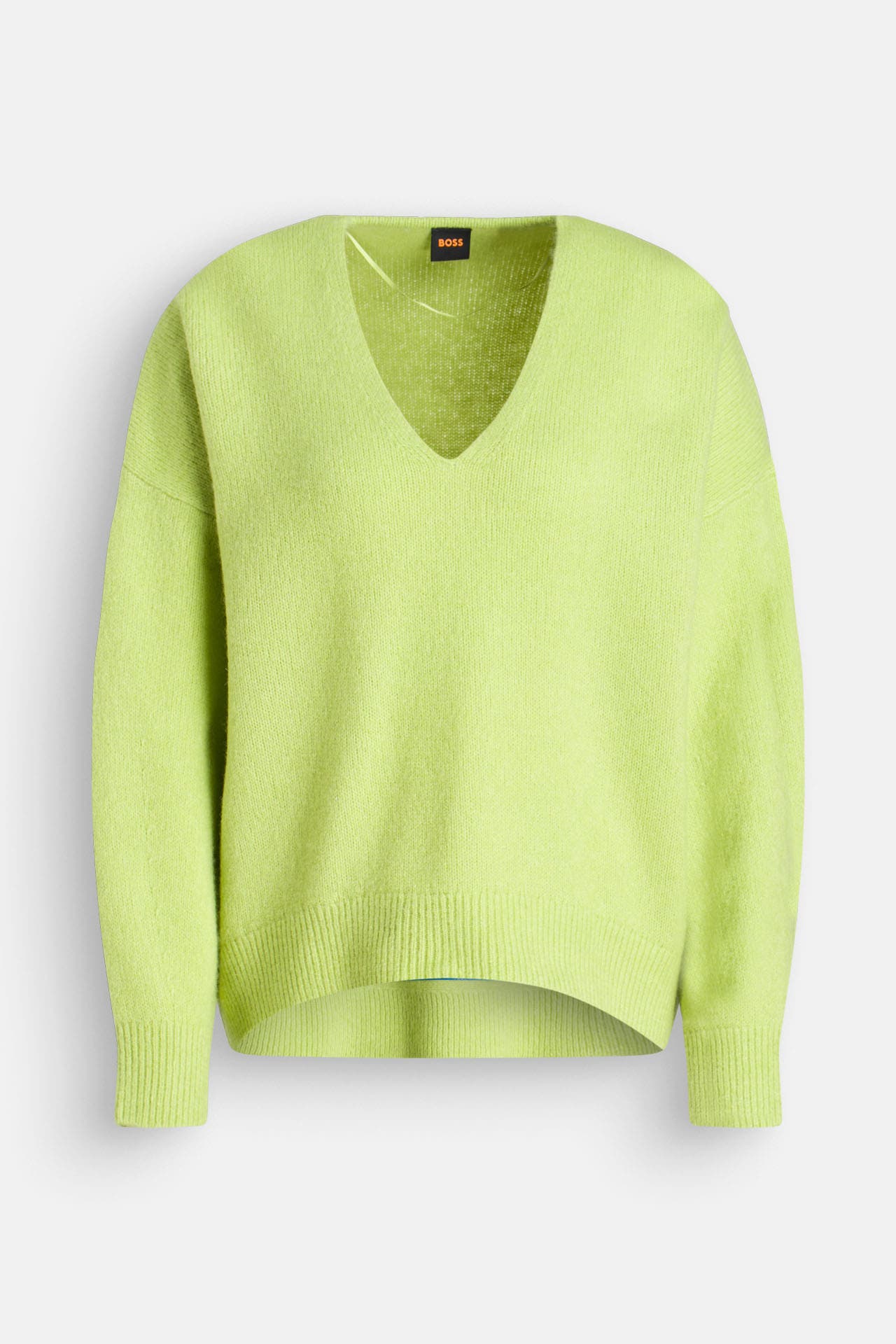 BOSS Wollmix-Pullover 'Fondella' hellgrün, Bild 1