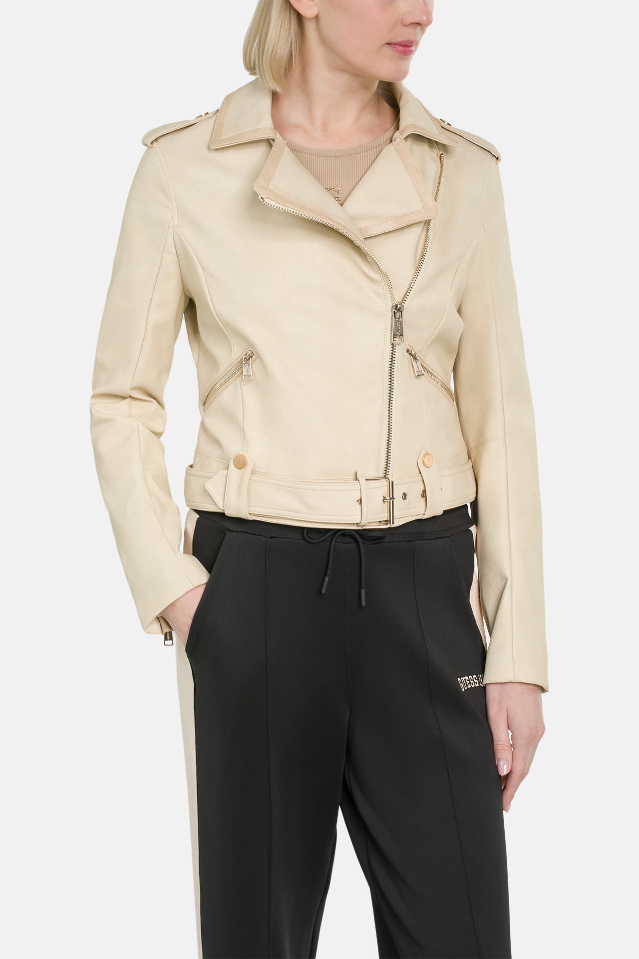 GUESS Kunstlederjacke sand, Bild 1