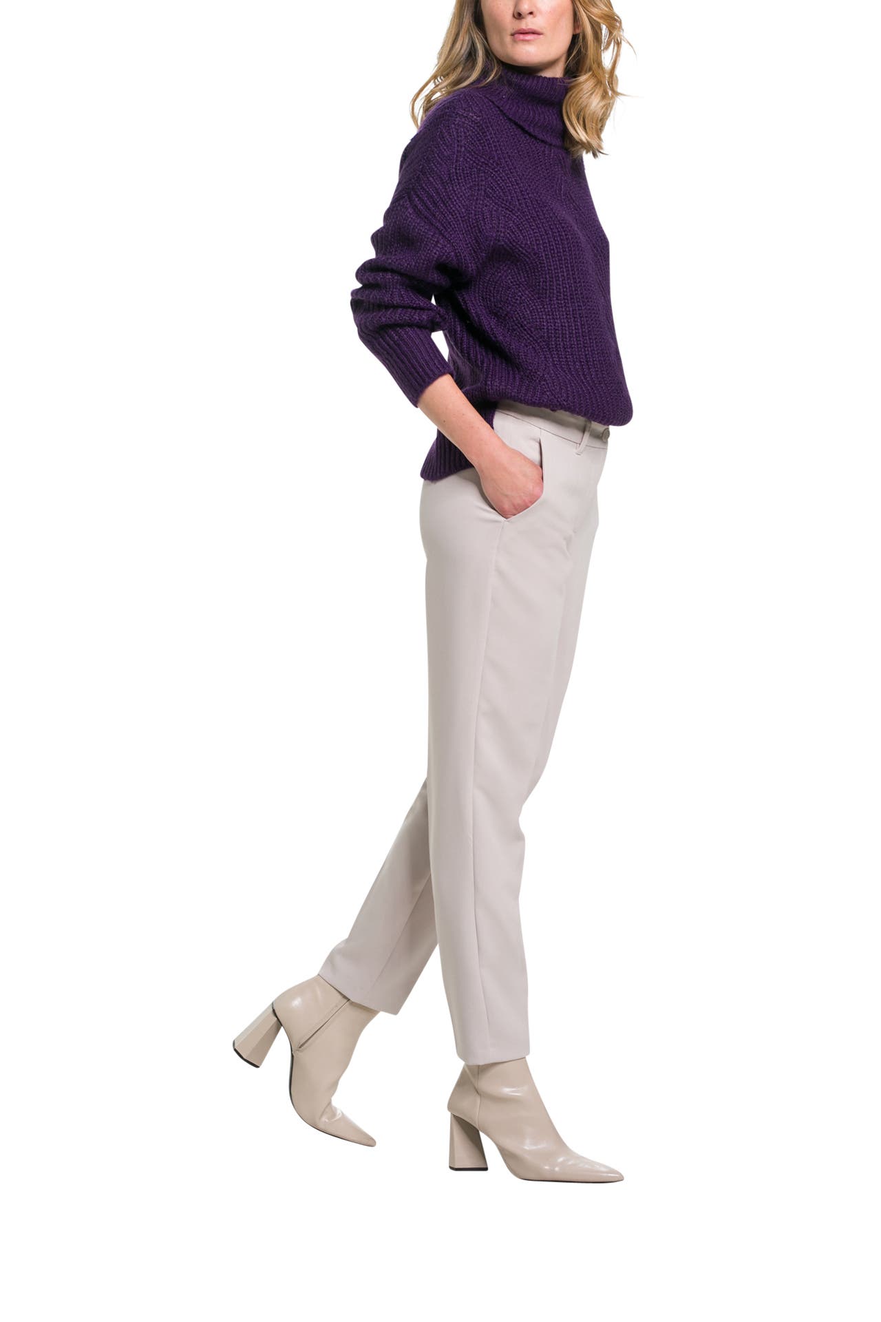 CARTOON Rollkragenpullover dunkellila, Bild 1