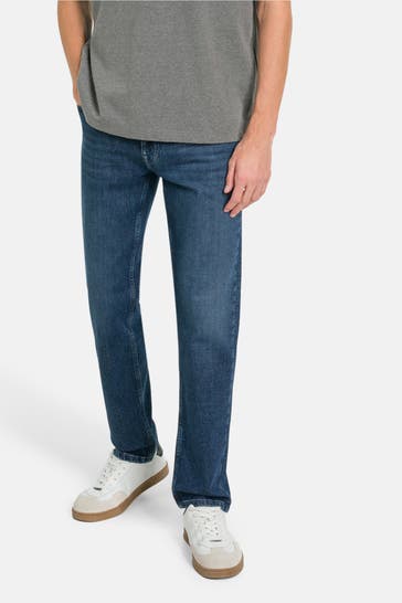 MARC O'POLO Blue straight-leg jeans