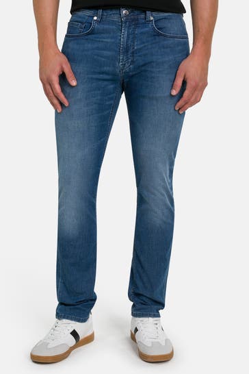 BALDESSARINI Jeans mittelblau straight