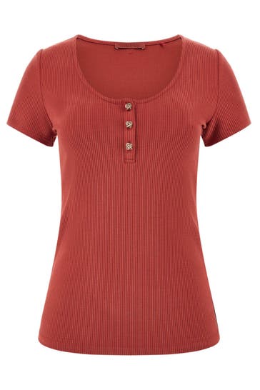 GUESS T-Shirt terracotta