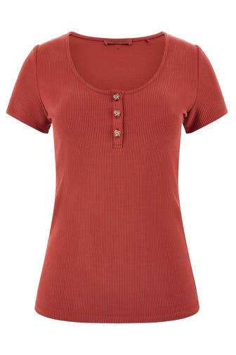 GUESS T-Shirt terracotta