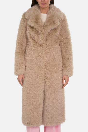 FRIEDA & FREDDIES NY Kunstfellmantel beige