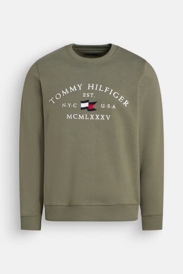 TOMMY HILFIGER Sweatshirt oliv