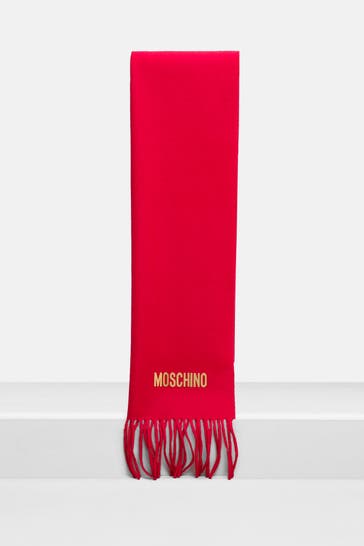 MOSCHINO Wollschal rot