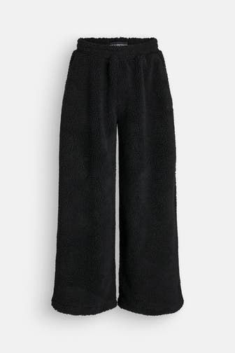 HAN KJØBENHAVN Teddyfleece-Hose schwarz