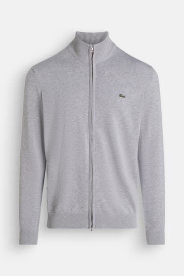 LACOSTE Strickjacke grau