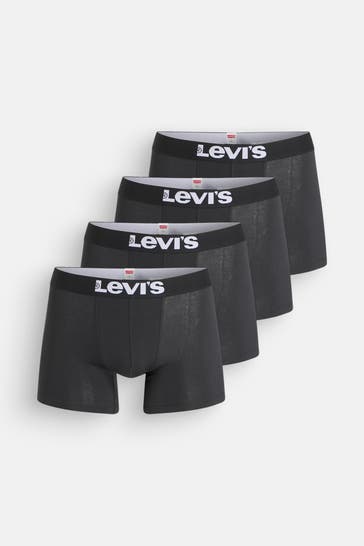 LEVI'S® 4er-Pack Boxer Trunks schwarz