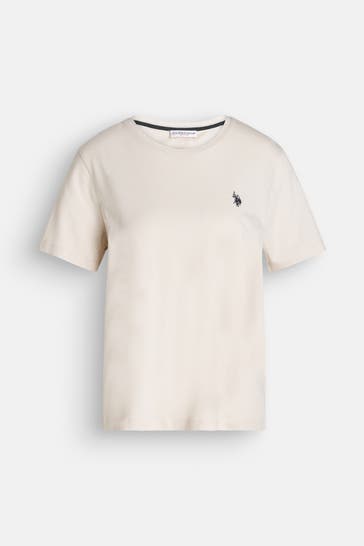 U.S. POLO ASSN. T-Shirt 'Ivy' creme