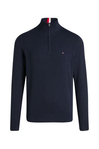 TOMMY HILFIGER Strick-Troyer dunkelblau