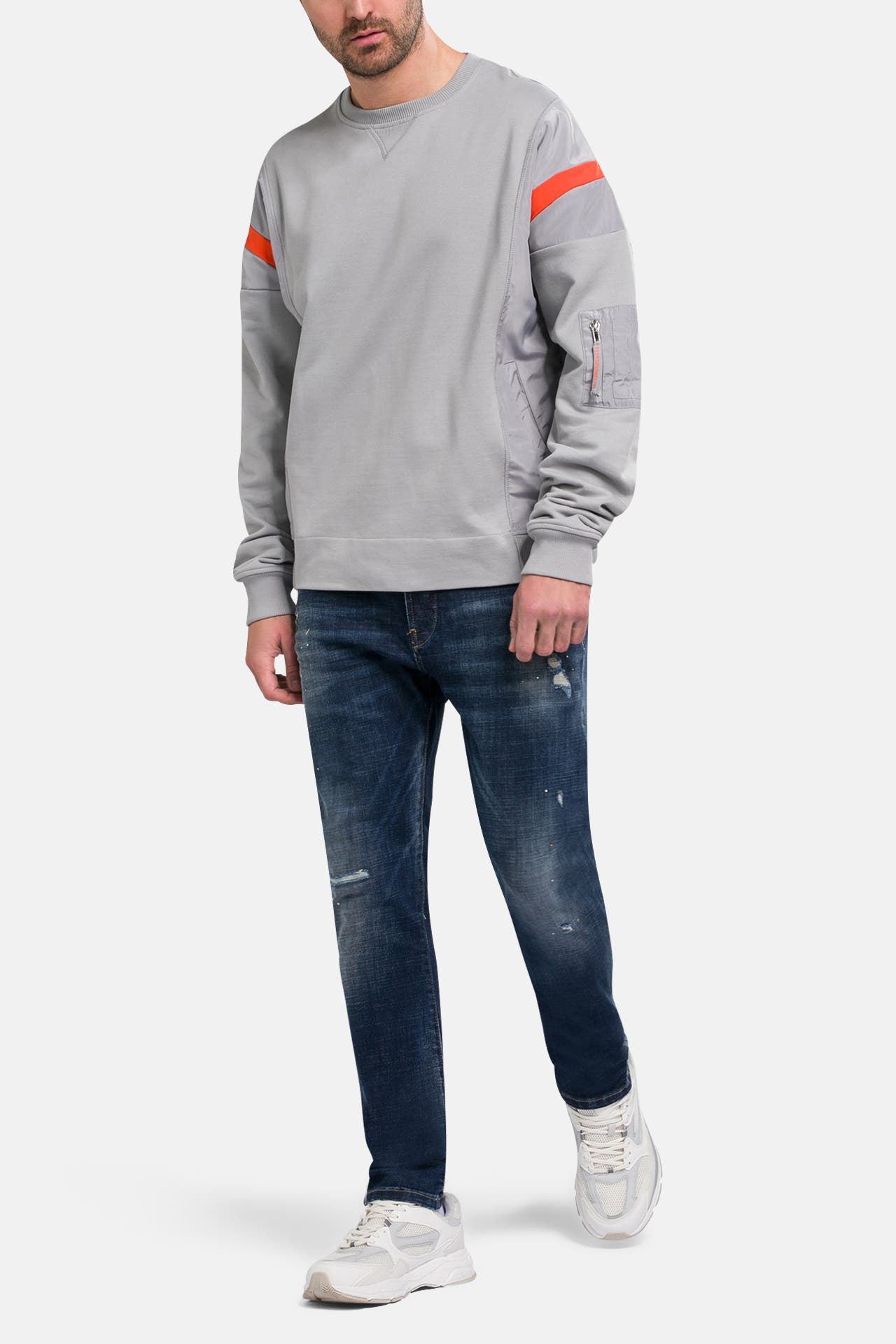 ELIAS RUMELIS Sweatshirt 'Geoffrey' hellgrau , Bild 1