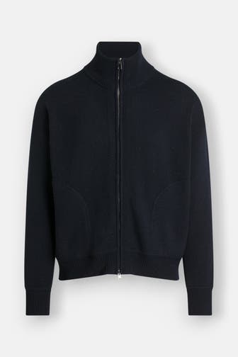 ROBERTO COLLINA Merinojacke dunkelblau