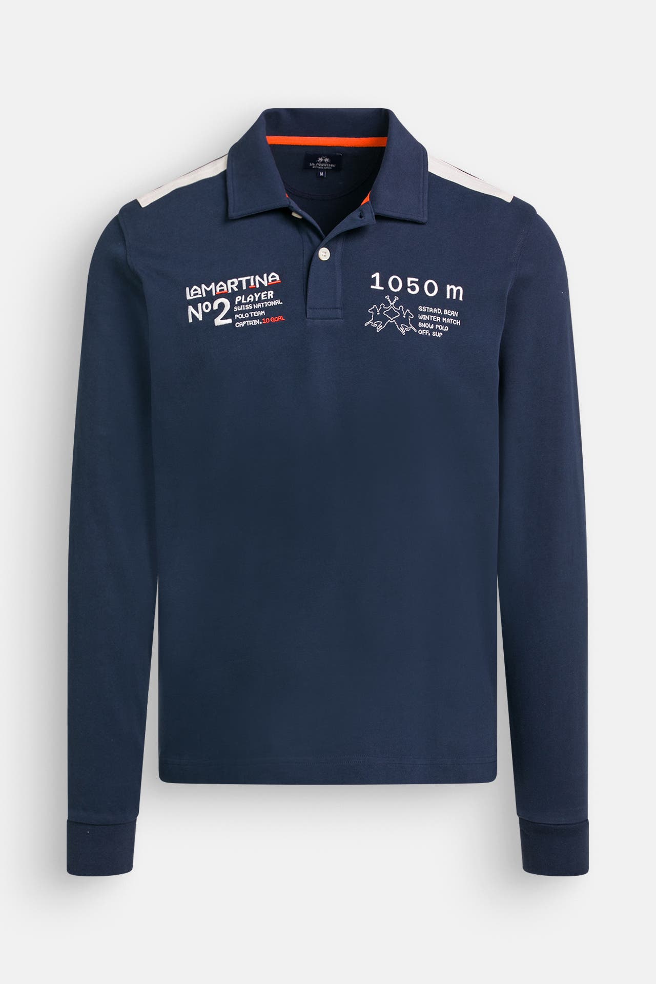 LA MARTINA Langarm-Polo navy, Bild 1