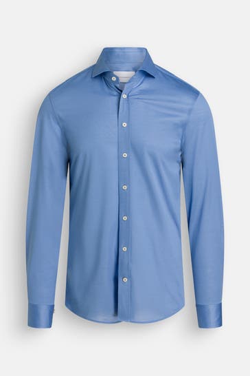 BALDESSARINI Casual-Hemd 'Hugh' azurblau
