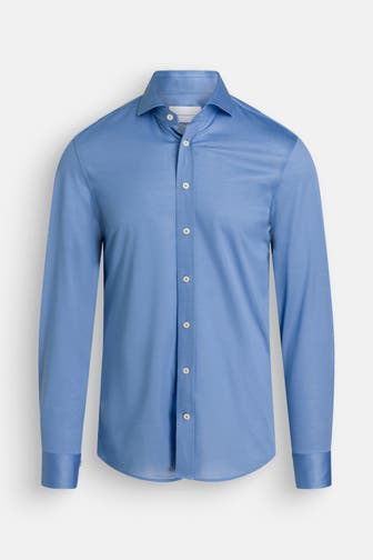 BALDESSARINI Casual-Hemd 'Hugh' azurblau