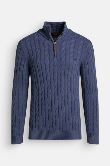 SUPERDRY Strick-Troyer graublau