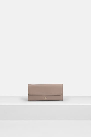 AIGNER Ledergeldbörse 'Liora' taupe