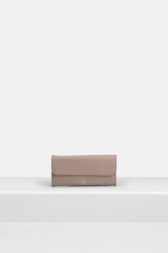 AIGNER Ledergeldbörse 'Liora' taupe