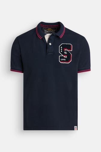 SUPERDRY Polo-Shirt dunkelblau