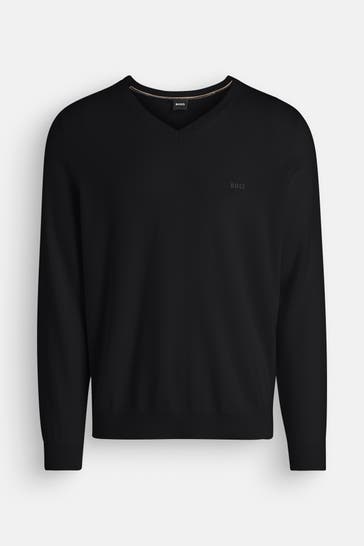 BOSS Wollpullover 'Batisse' schwarz
