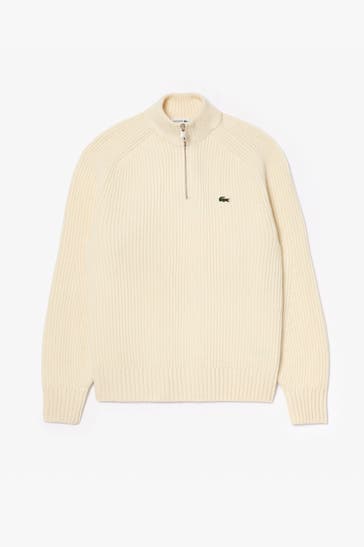 LACOSTE Woll-Troyer ecru