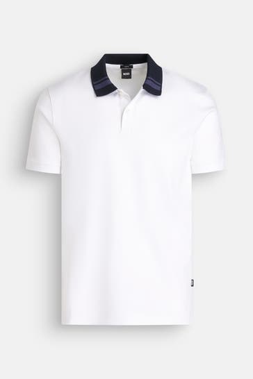 BOSS Polo-Shirt 'Phillipson' weiß