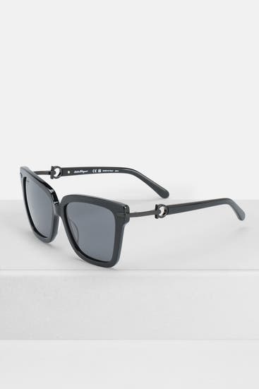FERRAGAMO - Sonnenbrille schwarz
