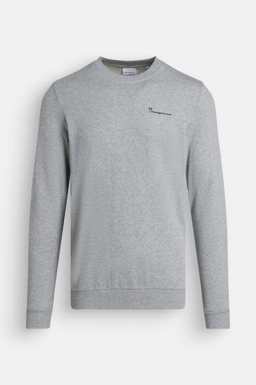 KNOWLEDGE COTTON APPAREL Sweatshirt 'Elm' grau