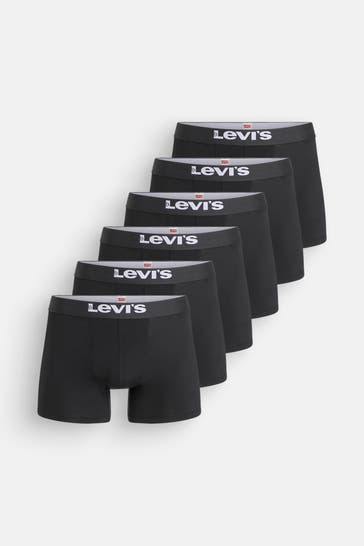 LEVI'S® 6er-Pack Boxer Trunks schwarz