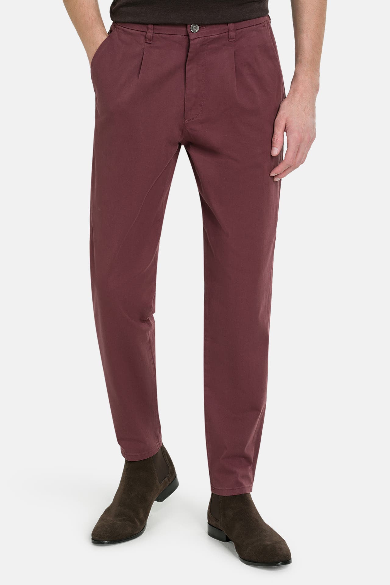 COLOURS & SONS Chino burgunder, Bild 1