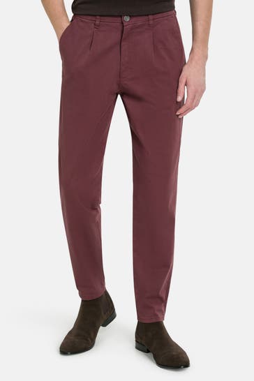 COLOURS & SONS Chino burgunder