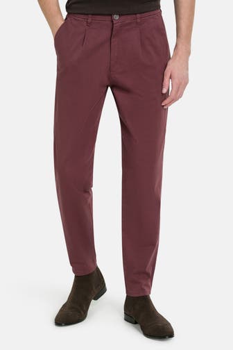 COLOURS & SONS Chino burgunder