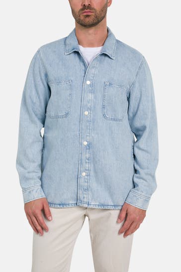 MARC O'POLO DENIM Jeanshemd hellblau
