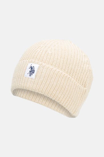 U.S. POLO ASSN. Strickmütze beige