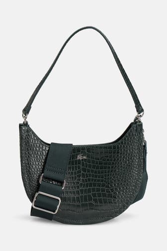 LACOSTE Schultertasche 'Chantaco' dunkelgrün