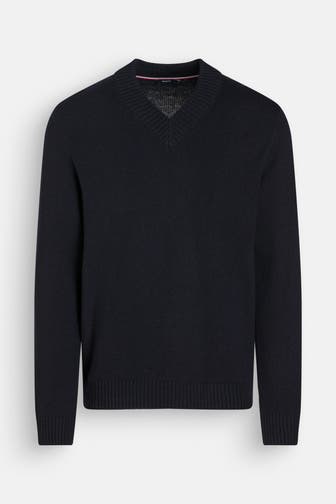HECHTER Paris Wollmix-Pullover navy