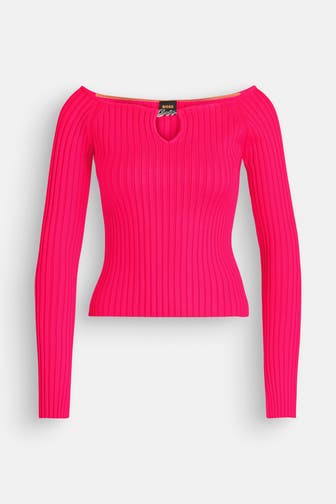 BOSS Strickpullover 'Fayez' pink