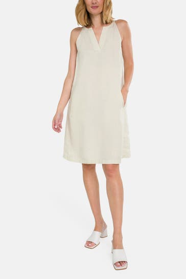 MARC O'POLO Leinen-Kleid beige