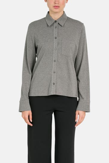 MARC O'POLO Jersey-Bluse grau
