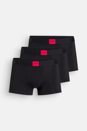 HUGO - 3er-Pack Boxer Trunks schwarz