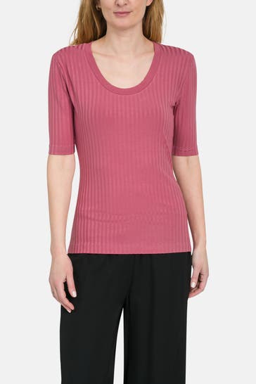 BOSS T-Shirt 'Effilie' dunkelrosa