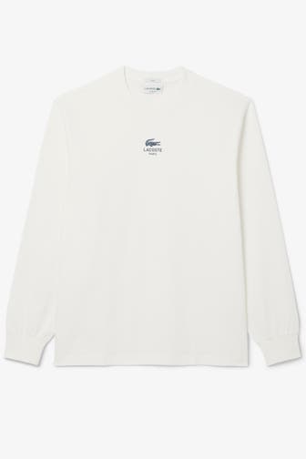LACOSTE Longsleeve weiß