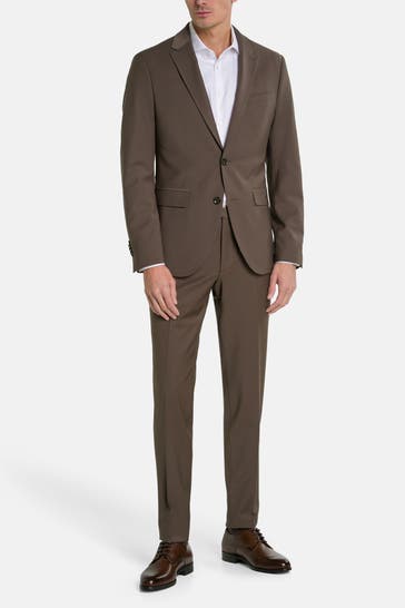 CINQUE 'Cimonopoli' brown woollen blend suit