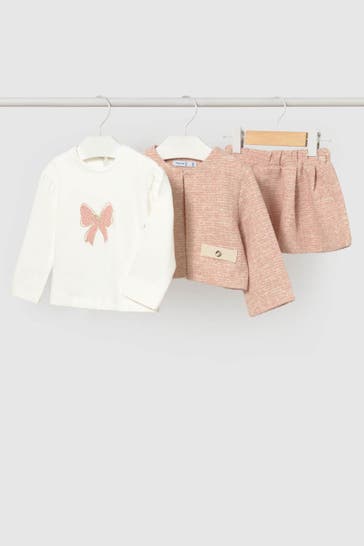 MAYORAL Set: Langarmshirt, Jacke und Rock