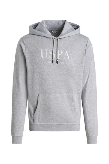 U.S. POLO ASSN. Hoodie hellgrau