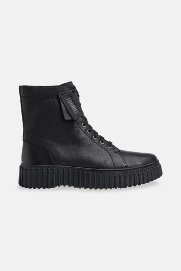 CLARKS Schnürstiefeletten 'Torhill' schwarz