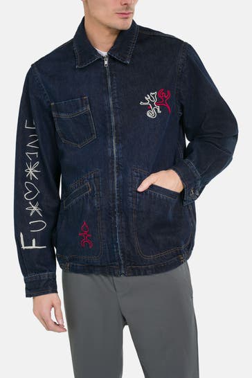 DESIGUAL Jeansblouson dunkelblau