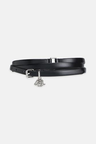 DIESEL Ledergürtel schwarz