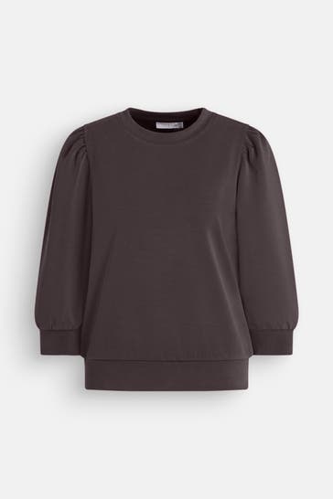 RICH & ROYAL Sweatshirt dunkelbraun